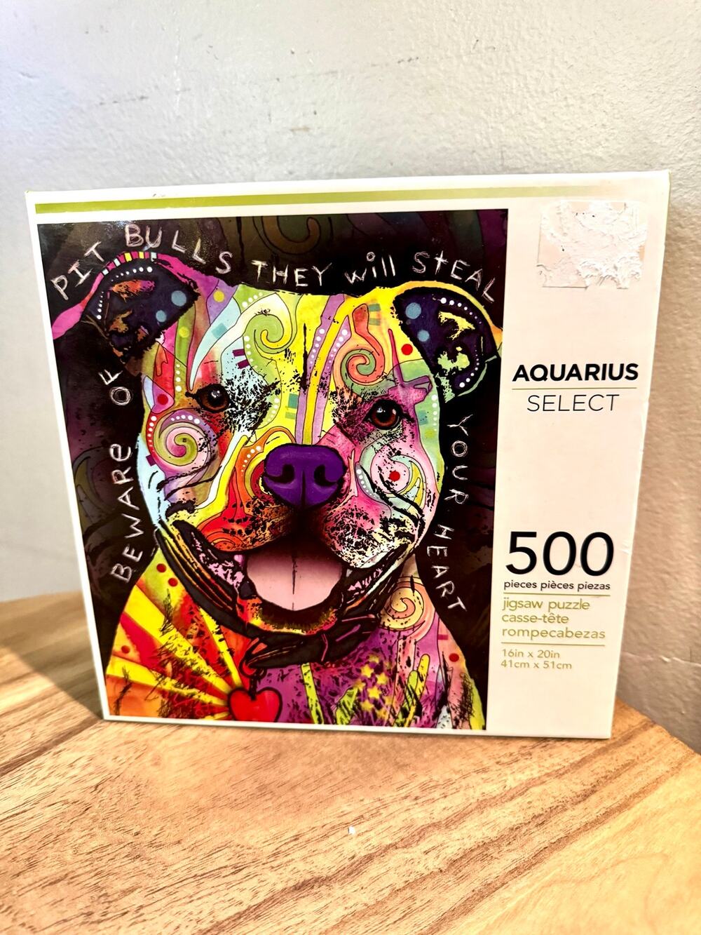 Dean Russo’s Pitbull Puzzle 16”x20” new and sealed in box